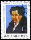 Postage stamp printed in Hungary devoted to 100th Birth Anniversary of Zsigmond Moricz (1879-1942), serie, circa 1979