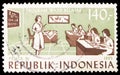 Postage stamp printed in Indonesia shows Five Year Development Plan, serie, 140 Rp - Indonesian rupiah, circa 1985