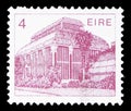 Postage stamp printed in Ireland shows Greenhouse 19th Cty. Botanic Gardens, Dublin, Irish Architecture Definitives 1982-1990