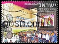 Postage stamp printed in Israel shows Armon Cinema, Haifa, Cinemas serie, circa 2010 Royalty Free Stock Photo