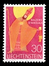 Postage stamp printed by Liechtenstein