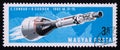 Post stamp Magyar, Hungary, 1966, Gemini 11 Atlas Agena Rendez vous Royalty Free Stock Photo