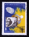 Postage stamp printed in magyar, hungary, 1970, Meteorological Service