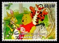 Postage stamp printed in Mauritania shows Winnie the Pooh, Disney serie, circa 2003