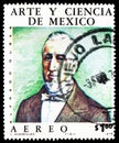 Postage stamp printed in Mexico shows Alfredo Augusto Duges, Naturalist 1826-1910, Art And Science Of Mexico serie, circa 1975 Royalty Free Stock Photo