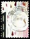 Postage stamp printed in Netherlands shows Candle, December Stamps serie, circa 2008