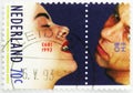 Postage stamp printed in Netherlands shows E.H.B.O., Combined issue serie, circa 1993