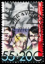 Postage stamp printed in Netherlands shows Integration inside the family, Children stamps -Integration of disabled people serie,