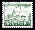 Postage stamp printed in Norway shows Austrat Manor, 1650, Buildings serie, circa 1978