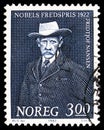 Postage stamp printed in Norway shows Fridtjof Nansen (1861-1930), Nobel Prize Winners 1922 serie, 3 kr - Norwegian krone, circa