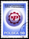 Postage stamp printed in Poland shows International Poznan Fair Emblem, circa 1971