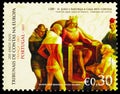 Postage stamp printed in Portugal shows Bicentenary of Auditors Courts in Europe, 200 Years of Audit Courts in Europe serie, circa