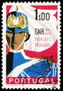 Postage stamp printed in Portugal shows Republican National Guard, 50th anniversary serie, circa 1962
