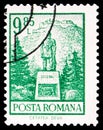 Postage stamp printed in Romania shows Deva citadel, Definitives - Buildings serie, circa 1972