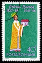 Postage stamp printed in Romania shows Petru Rares, Duke of Moldavia 1483-1546, serie, circa 1977