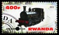 Postage stamp printed in Rwanda shows 0298 Beattie Well-Tank, Steam locomotives serie, circa 2013