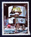 Post stamp Sharjah, 1972, space research Apollo 11 mission