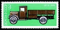 Postage stamp printed in Soviet Union shows Truck `YaG-6` 1936, Vehicles serie, circa 1975
