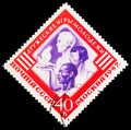 Postage stamp printed in Soviet Union shows Youths of three races, 3rd International Sports Games of Friendship, Moscow serie,