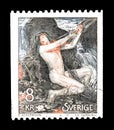 Postage stamp printed by Sweden Royalty Free Stock Photo