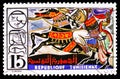 Postage stamp printed in Tunisia shows Handicraftsman and his Products, Handicrafts serie, circa 1975