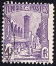 A postage stamp printed in Tunisie.