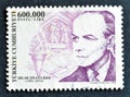 Postage stamp printed by Turkey, that shows Hilmi Ziya ÃÅlken