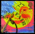 Postage stamp printed in United Kingdom shows \