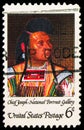 Postage stamp printed in United States shows Chief Joseph by Cyrenius Hall, American Indian Issue serie, circa 1968