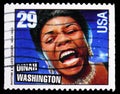 Postage stamp printed in United States shows Dinah Washington, American Music serie, circa 1993