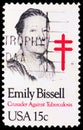 Postage stamp printed in United States shows Emily Bissell 1861-1948, Social Worker,  serie, circa 1980 Royalty Free Stock Photo