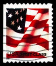 Postage stamp printed in United States shows Flag, No Face Value, First class, serie, circa 2002 Royalty Free Stock Photo
