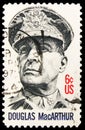 Postage stamp printed in United States shows General Douglas MacArthur (1880-1964), serie, 6 c - United States cent, circa 1971