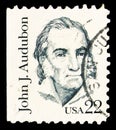 Postage stamp printed in United States shows John J. Audubon, Great Americans serie, circa 1985