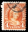 Postage stamp printed in United States shows Martha Washington (1731-1802), Former First Lady of the USA, 1922-1926 Regular Issue