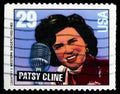 Postage stamp printed in United States shows Patsy Cline, American Music Series serie, circa 1993 Royalty Free Stock Photo