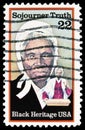 Postage stamp printed in United States shows Sojourner Truth (c. 1797-1883), Human Rights Activist, Black Heritage Series serie,