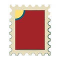 Postage stamp sign. Postage stamp icon vector eps10. Royalty Free Stock Photo