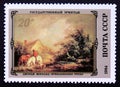 Postage stamp Soviet Union, CCCP, 1984, Approaching Storm, George Morland