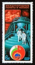 Postage stamp Soviet Union, CCCP, 1979, Soviet Bulgarian Space Flight