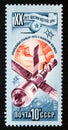 Postage stamp Soviet Union, CCCP, 1977, 20th Anniversary of Space Exploration.