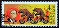 Postage stamp Soviet Union, CCCP 1989, V.I. Filatov and bears