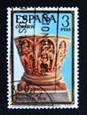 Postage stamp Spain 1974. Adoration of the Kings Church of San Lorenzo, Valcobero