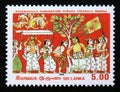 Postage stamp Sri Lanka, 1986. Sujatha`s milk rice offering