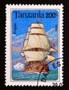 Postage stamp Tanzania, 1994, Frigate ancient sailing ship