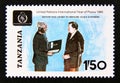 Postage stamp Tanzania, 1986. President M. J. Nyerere Royalty Free Stock Photo
