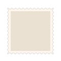 Postage stamp template. Blank rectangle and square postage stamp. Stock vector illustration Royalty Free Stock Photo