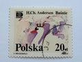 Postage stamp Ugly duckling Hans Christian Andersen Tales and fables 20 PLN with postmark E.Freudenreich PWPW 87 HAFNIA