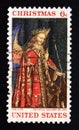 Postage stamp United States of America, USA 1968. Angel Gabriel, from The Annunciation painting