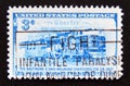 Postage stamp United States of America, USA 1952. Charter and Three Stages of Rail Transportation